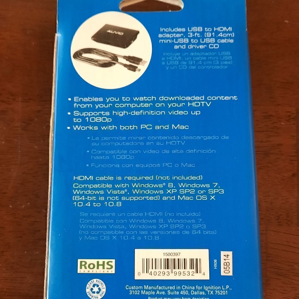 NEW USB HDMI Adapter and Driver - Picture 4 of 7